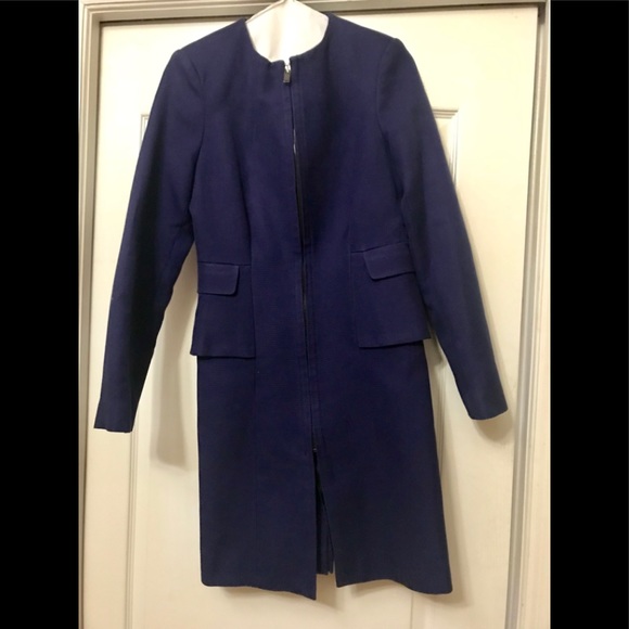navy blue coat zara